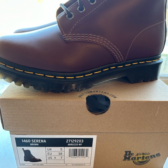 1460 SERENA FAUX FUR LINED LACE UP BOOTS Dr. Martens - Picture 12 of 16
